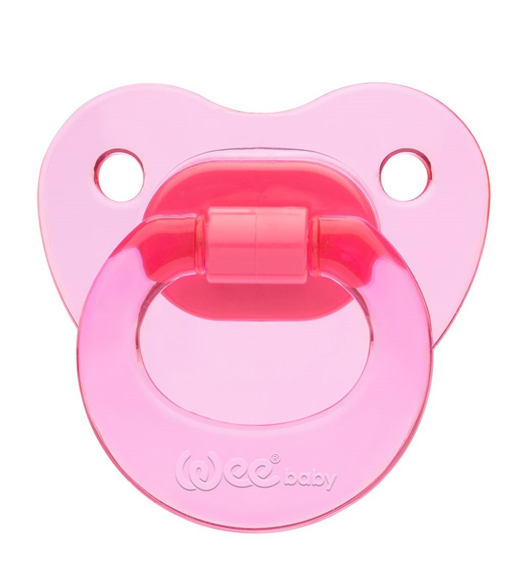 WEE BABY AKİDE GÖVDELİ DAMAKLI EMZİK 6-18AY NO.2 - PEMBE