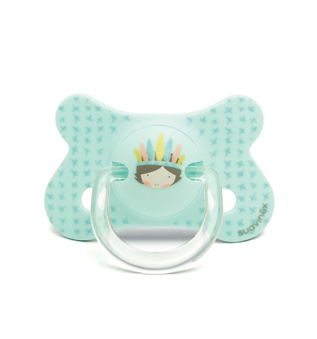 SUAVİNEX FUSİON PREMATÜRE FİZYOLOJİK SİLİKON EMZİK - İNDİANS - MAVİ