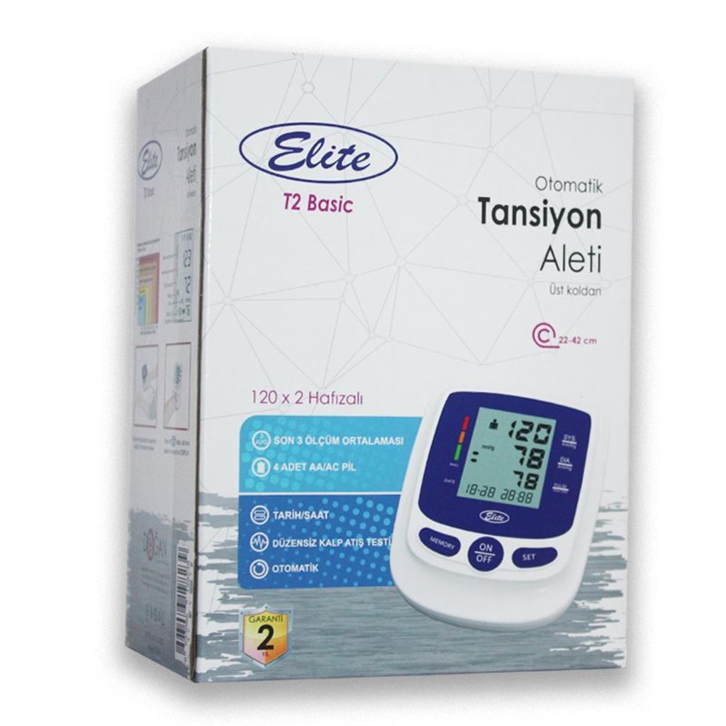 Elite Otomatik Üst Koldan Ölçer Tansiyon Aleti T2 Basic