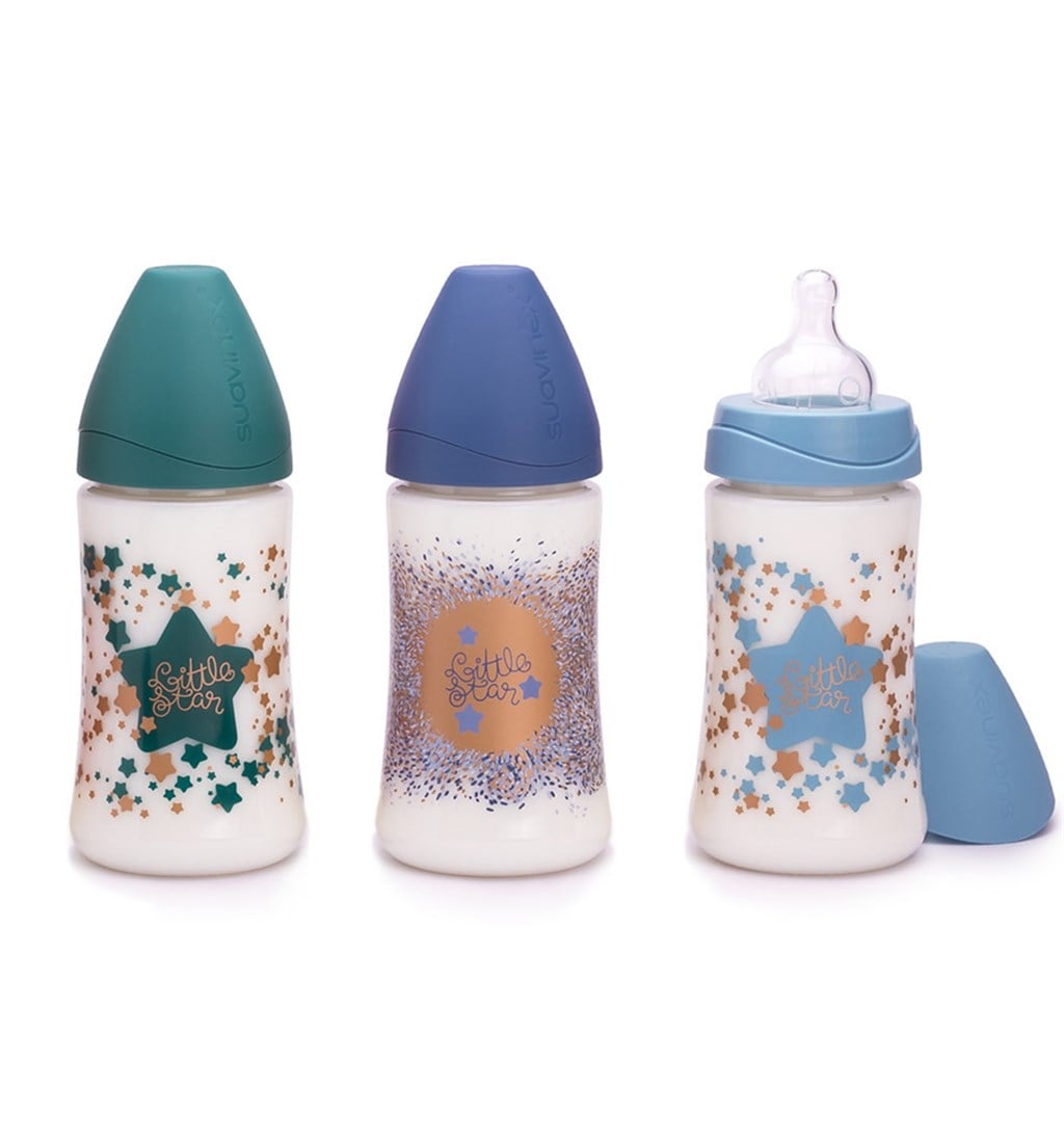 SUAVİNEX HAUTE COUTURE PP BİBERON GENİŞ AĞIZ 270ML - MAVİ