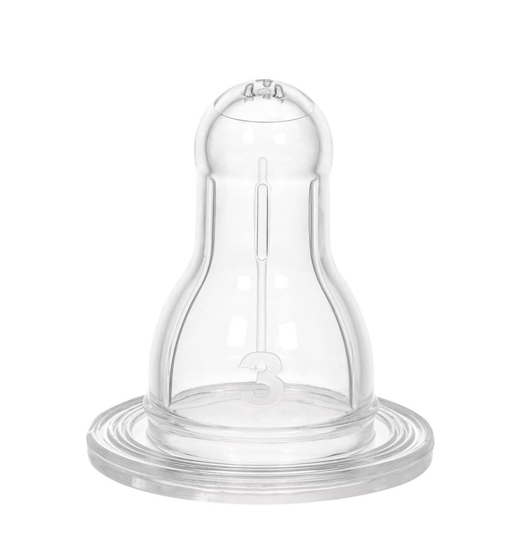 WEE BABY YUVARLAK UÇLU BİBERON EMZİĞİ 18AY+ NO.3