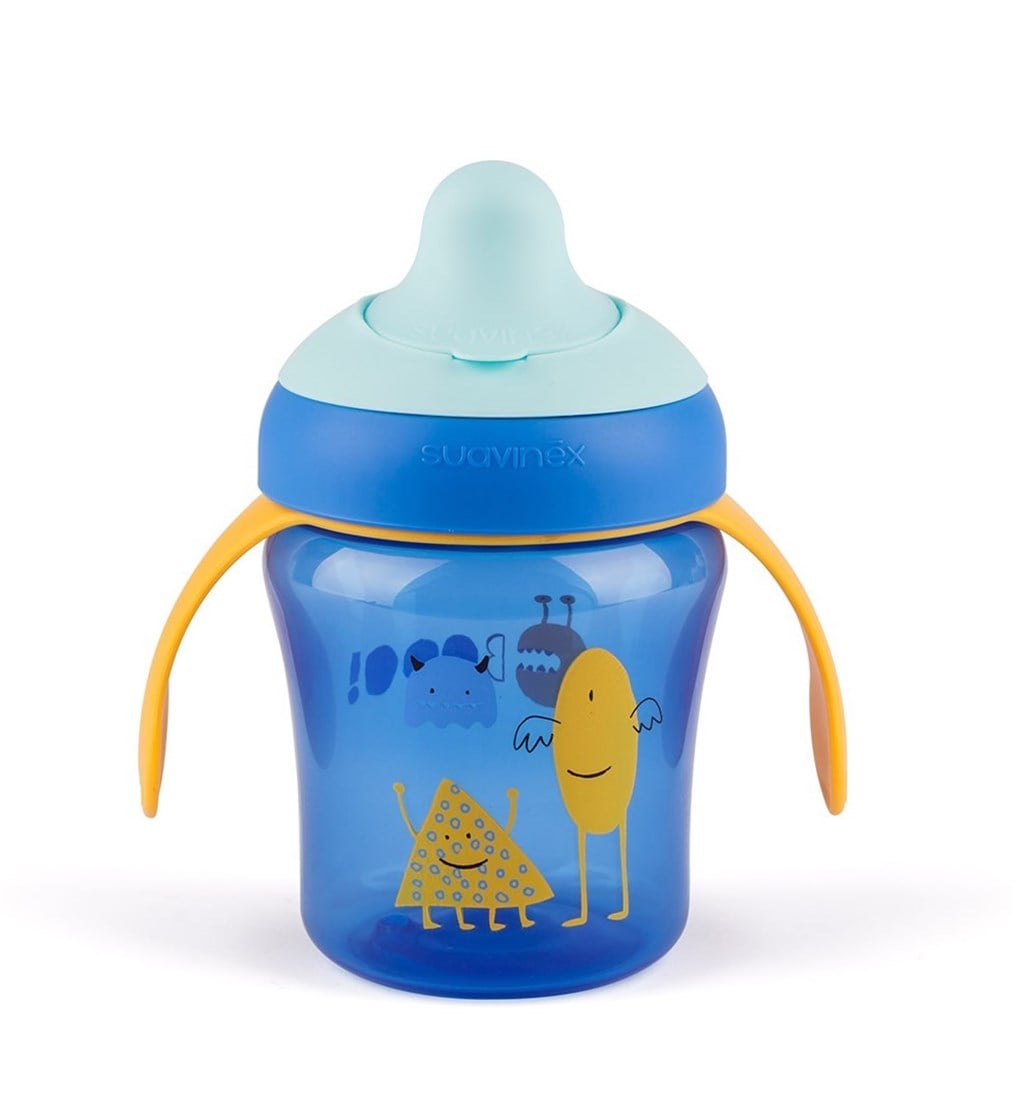 SUAVİNEX DAMLA AKITMAZ EĞİTİM BARDAĞI 200ML 4+AY - MAVİ