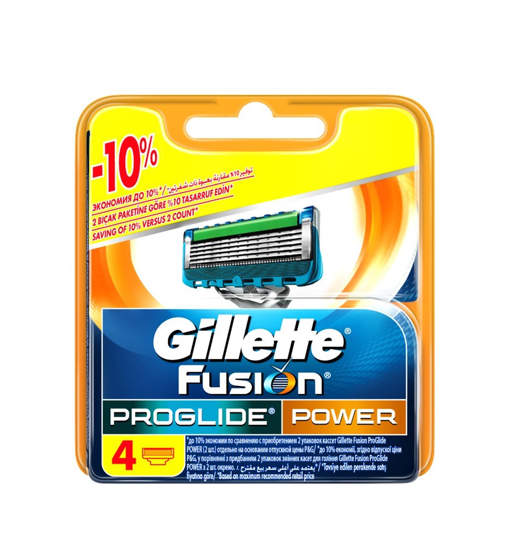 GİLLETTE FUSİON PROGLİDE POWER YEDEK 4'LÜ
