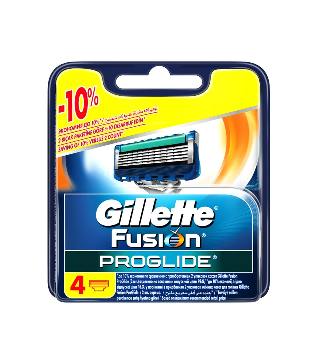 GİLLETTE FUSİON PROGLİDE YEDEK 4'LÜ