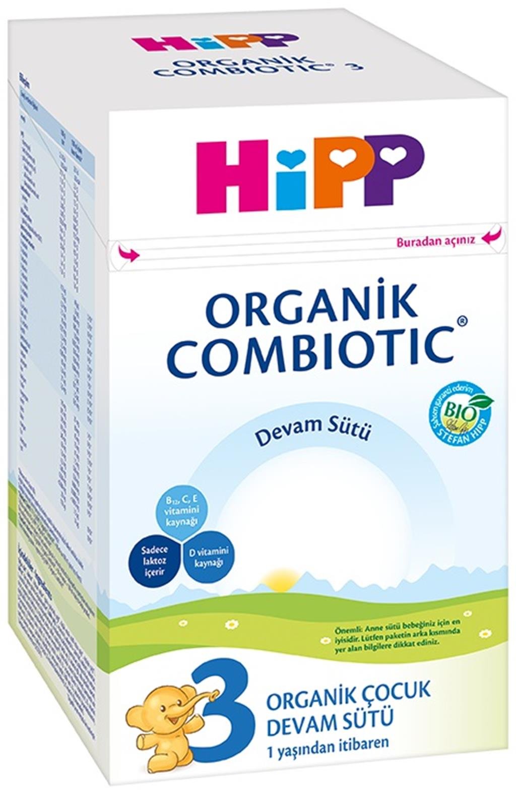 Hipp 3 Organik Combiotic Devam Sütü 800 gr