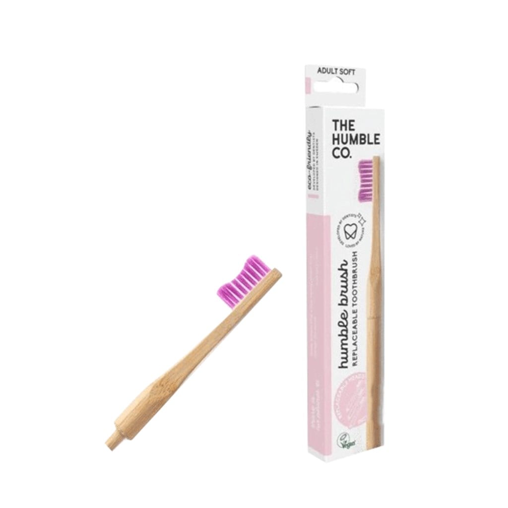 Humble Brush Bambu Diş Fırçası Değiştirilebilir Başlık Purple