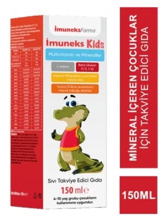 İmuneks Kids Multivitamin ve Mineraller Takviye Edici Gıda 150 ml