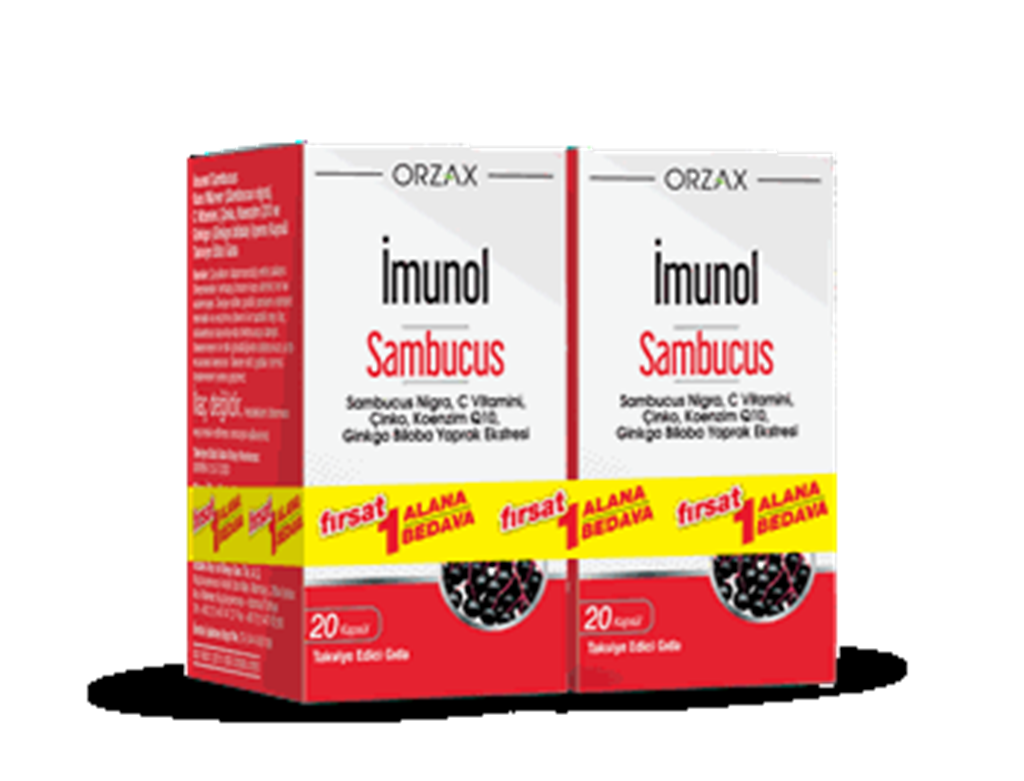 İmunol Sambucus Kapsül 1 Alana 1 Bedava