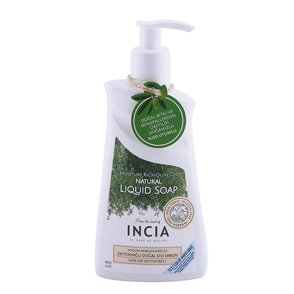 İncia Yoğun Nemlendicili Zeytinyağlı Doğal Sıvı Sabun 250Ml