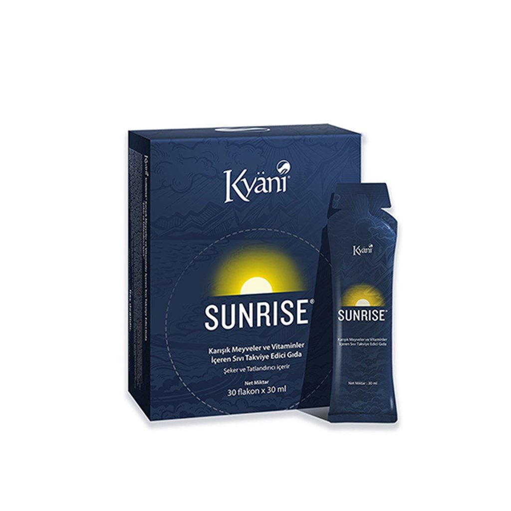 KYANI Sunrise Karışık Meyveler İçeren SıvıTakviye Edici Gıda 30 Flakon *30 ml