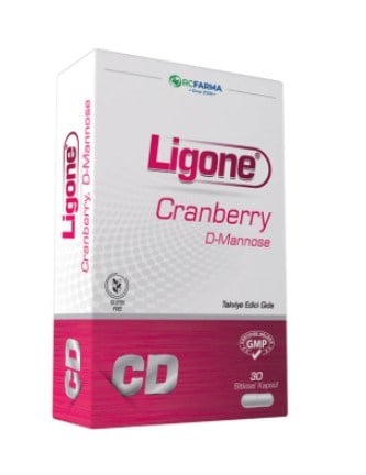 Ligone Cranberry D-Mannose 30 Bitkisel Kapsül