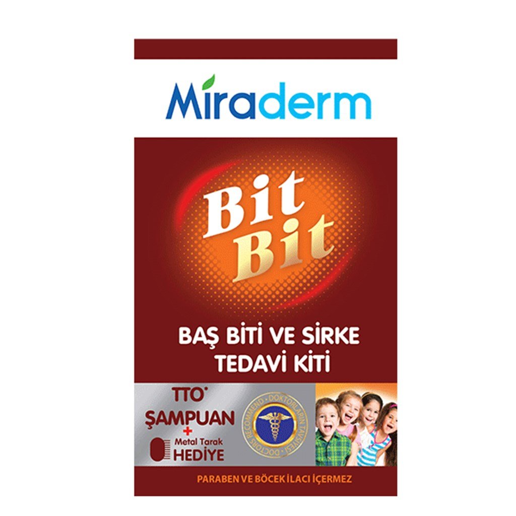 Miraderm Bit Bit Şampuan 150 ml + Bit Bit Sprey 100 ml Tedavi Kiti
