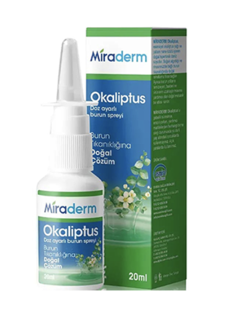 Miraderm Okaliptus Burun Spreyi 20 ml