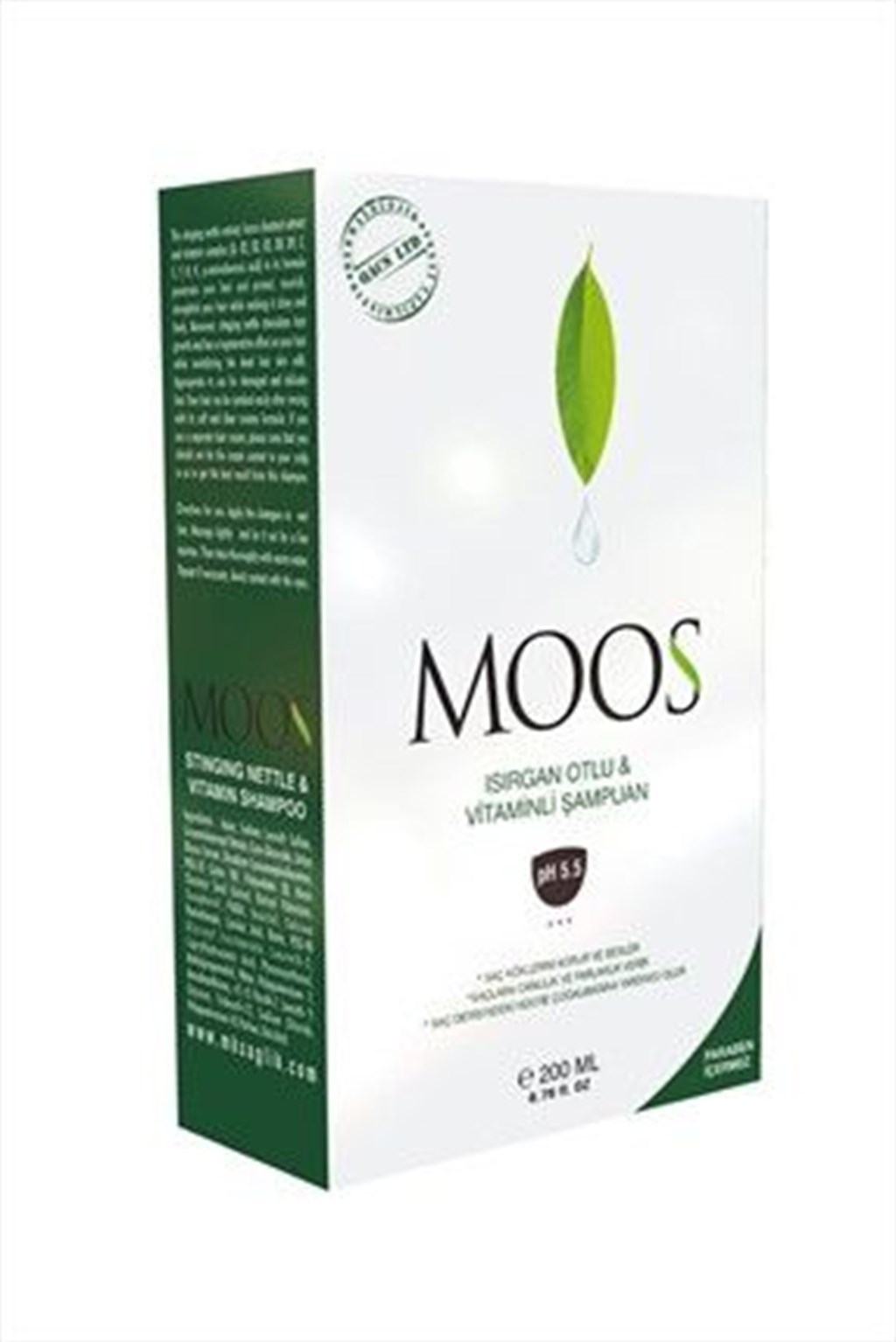 Moos Isırgan Otlu & Vitaminli Şampuan Ph 5.5 200 ml