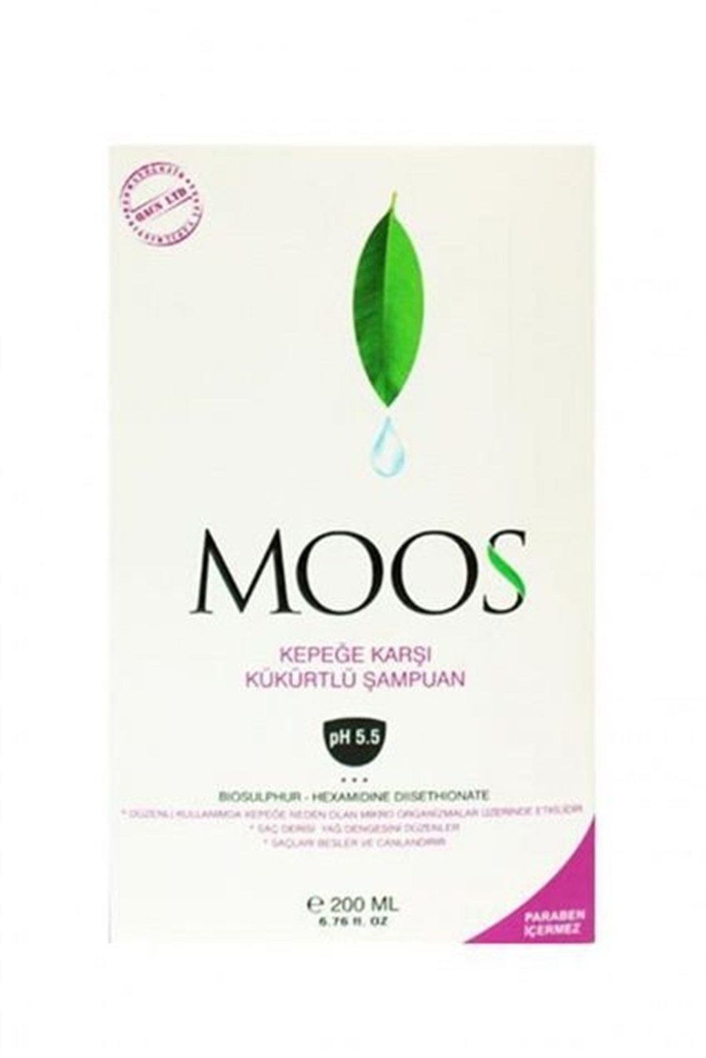 Moos Kepeğe Karşı Kükürtlü Şampuan Ph 5.5 200 ml