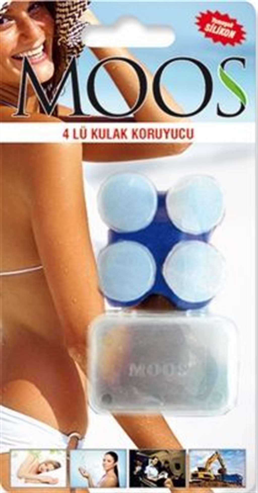 Moos Yumuşak Silikon Kulak Tıkacı 4'lü