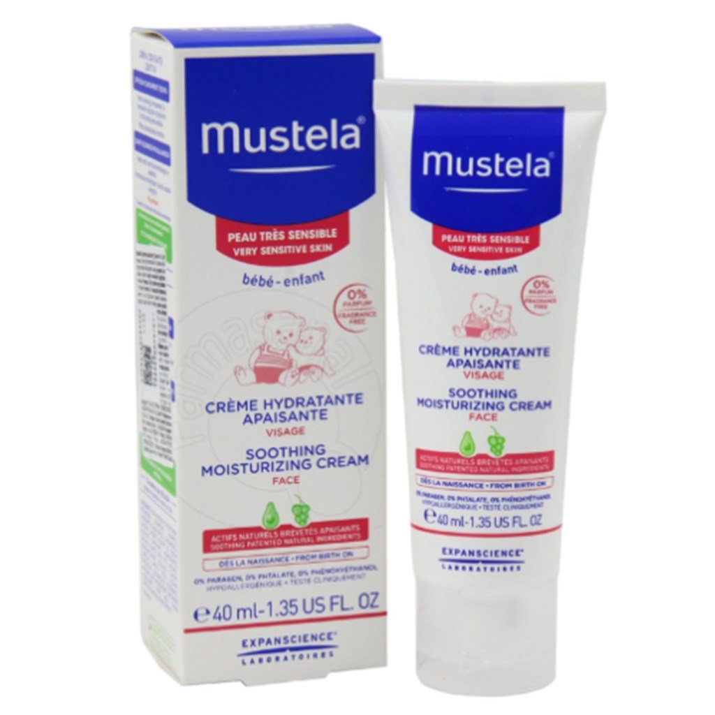 Mustela Çok Hassas Ciltler İçin Nemlendirici Yüz Kremi 40ml