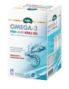 NBL Omega-3 Fish And Krill Oil 50 Kapsül