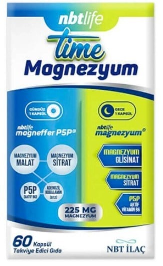 Nbtlife Time Magnezyum 60 Kapsül