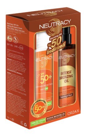 Neutracy Güneş Kremi Spf50+ 150ml Tüm Cilt + Bronzlaştırıcı Yağ 150 ml