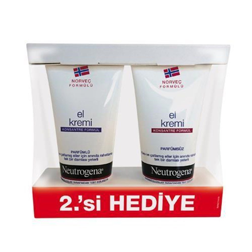 Neutrogena El Kremi Parfümlü 75ml +Parfümsüz 75ml Kofre