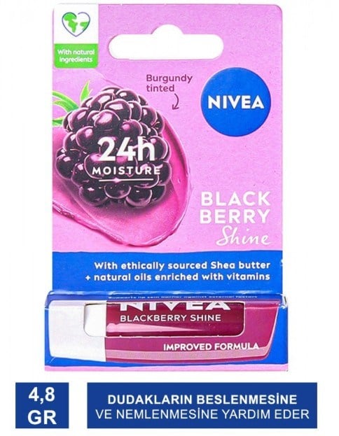 Nivea Böğürtlen Bakım Yapan Dudak Bakım Kremi 4,8 gr