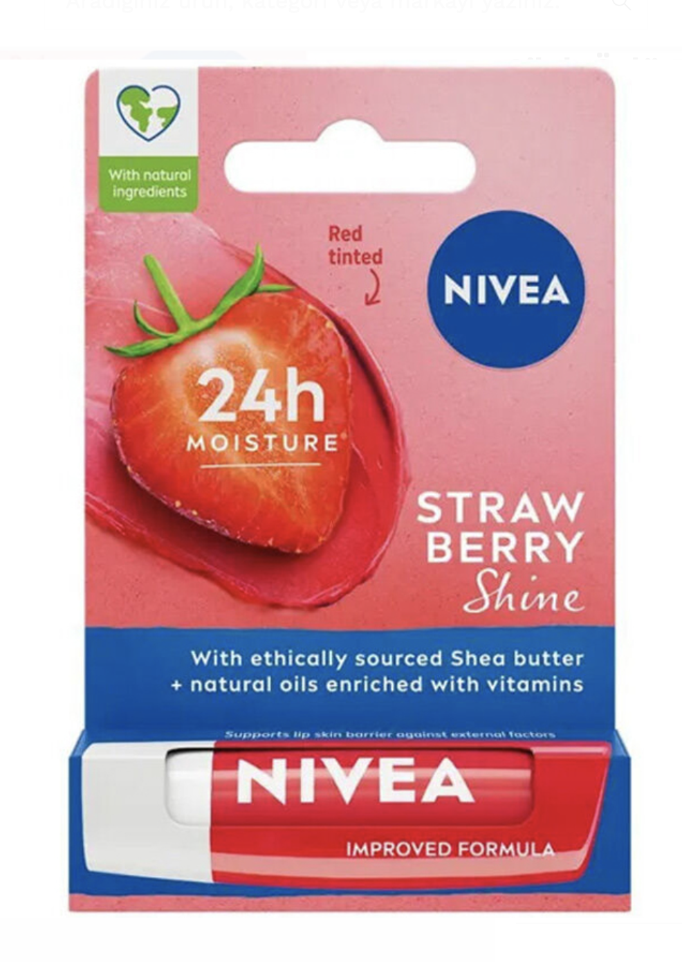 Nivea Fruity Shine Çilek Özlü Dudak Koruyucu