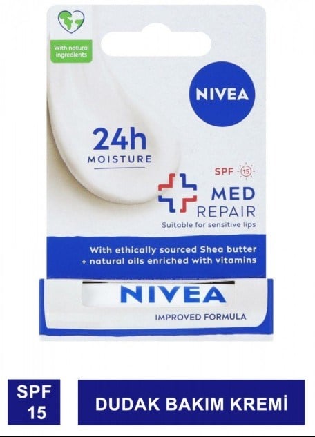 Nivea Med Repair Bakım Yapan Dudak Bakım Kremi 4,8 gr