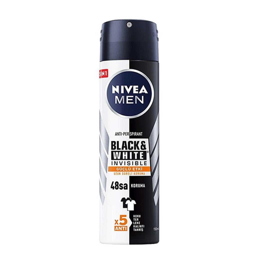 Nivea Men Black&White İnvisible Deodorant 150ml Güçlü Etki
