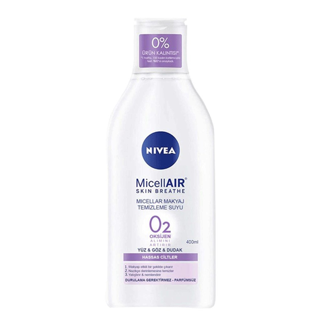 Nivea Miceller O2 Temizleme Suyu (Hassas Ciltler) 400 ml