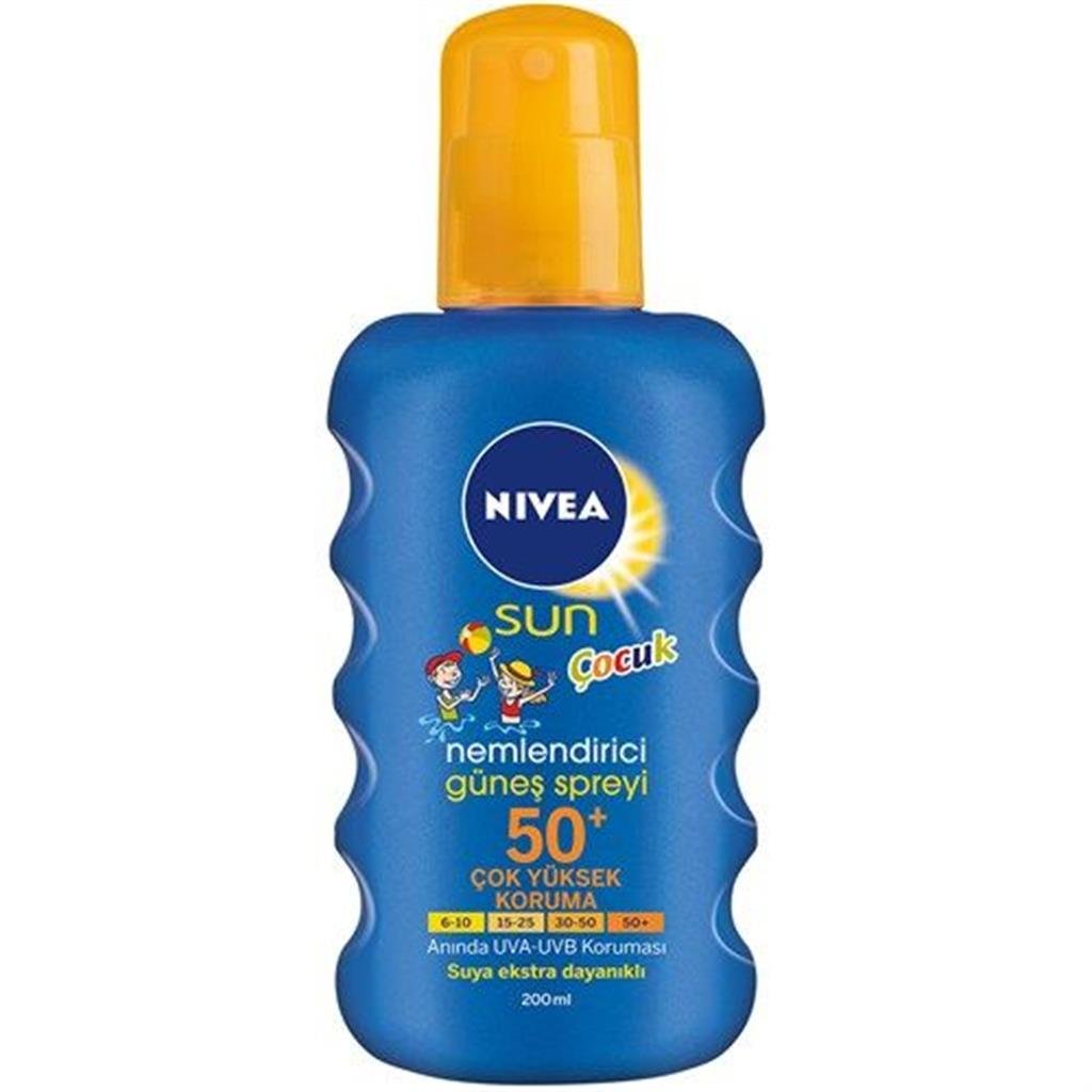 Nivea Sun Çocuk Renkli Nemlendirici Güneş Spreyi Gkf 50+ 200Ml