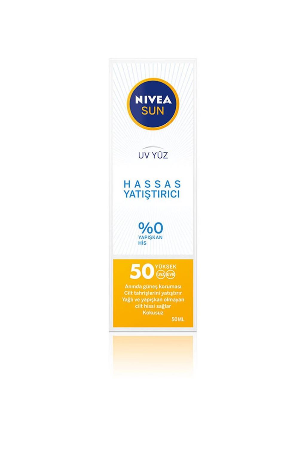 Nivea Sun Hassas Yatıştırıcı Yüz Kremi SPF50 50ml