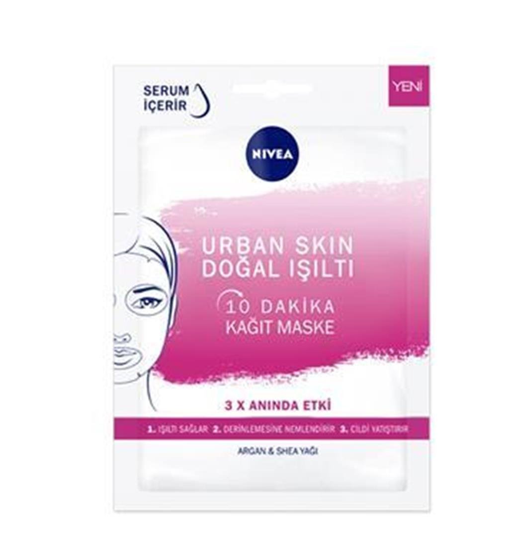 Nivea Urban Skin Doğal Işıltı Kağıt Maske