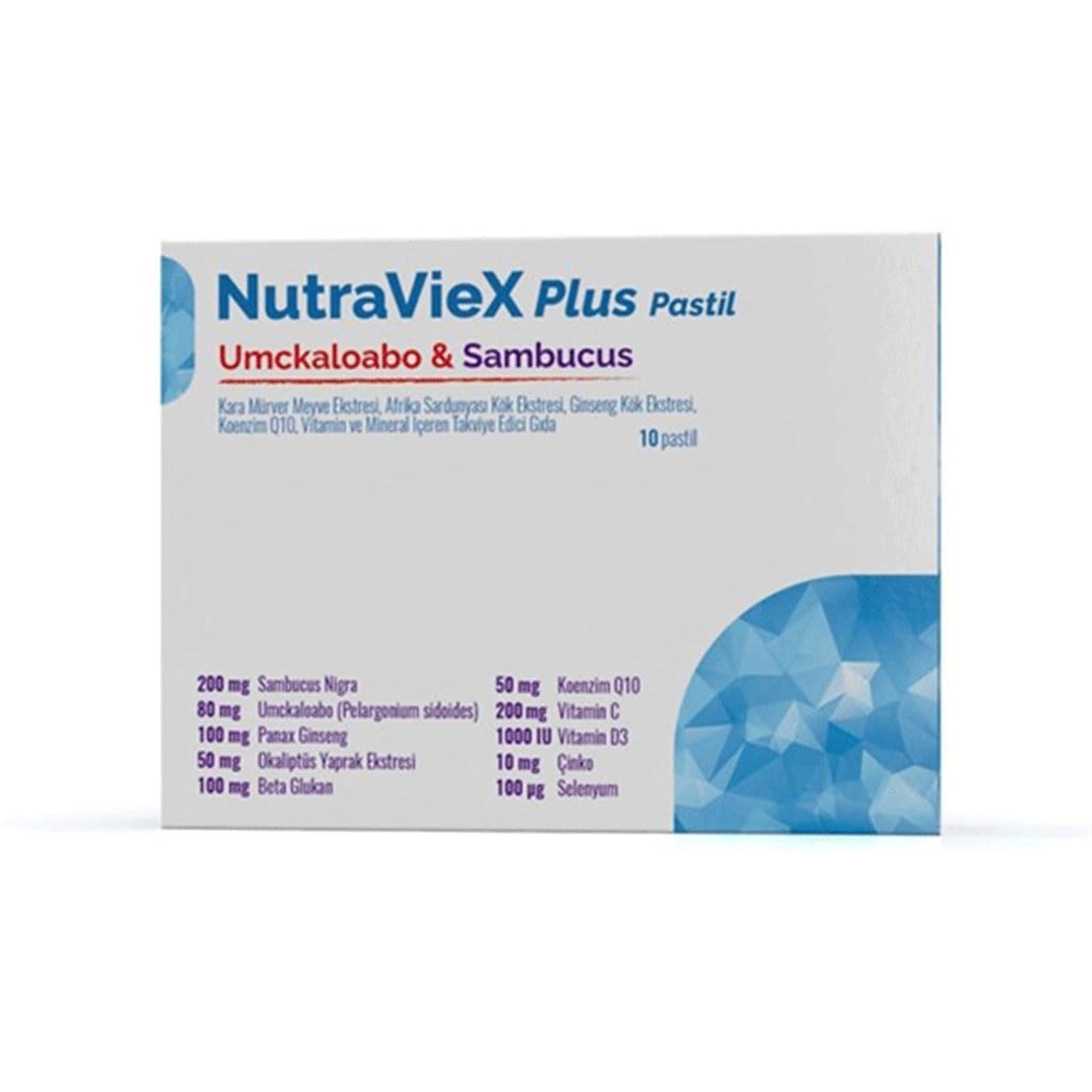 NutraViex Plus Pastil Umckaloabo Sambucus 10 Tablet