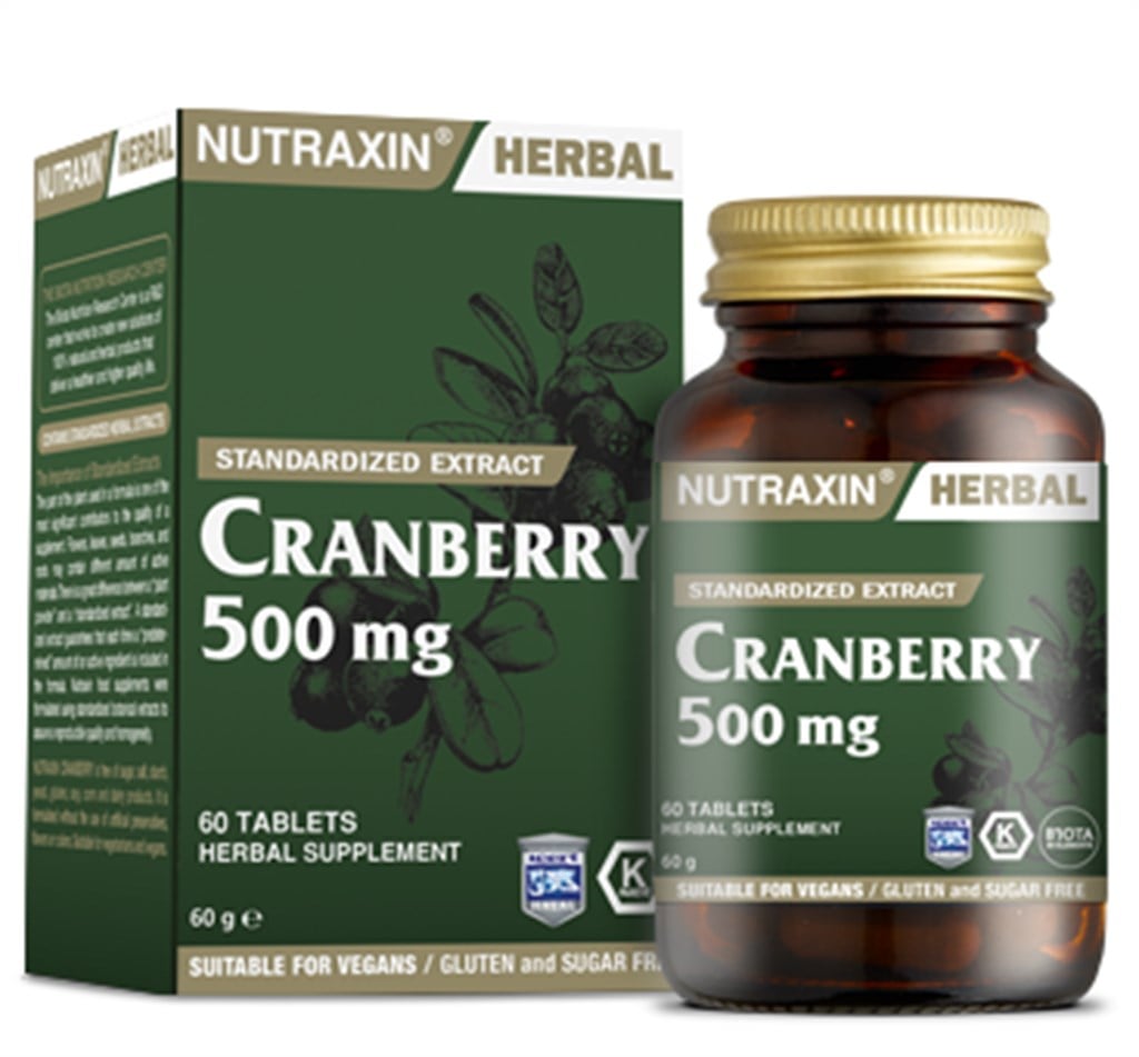 Nutraxin Cranberry 500mg 60 Tablet