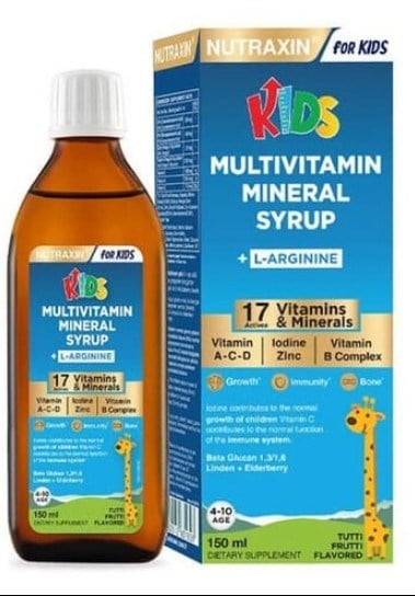 Nutraxin Kids Multivitamin Mineral Şurup 150 ml