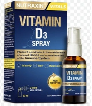 Nutraxin Vitamin D3 Sprey 1000 IU 30 ml