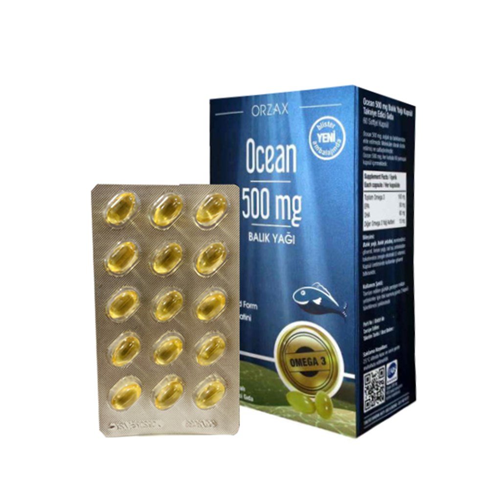 Ocean 500 mg 60 Kapsül Saf Balık Yağı