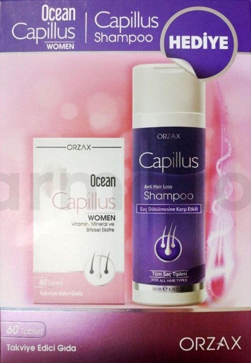 Ocean Capillus Woman 60 Tablet + Capillus Şampuan 200 ml Hediyeli