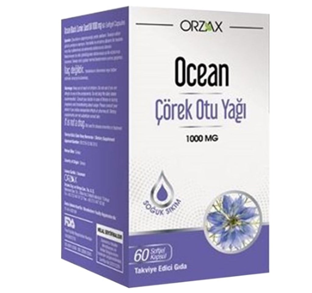 Ocean Çörek Otu Yağı 1000 mg 60 Kapsül