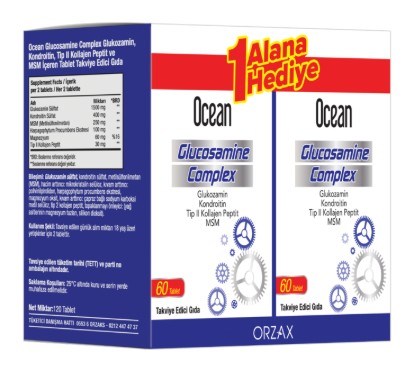 Ocean Glukozamin Kompleks MSM 60 Tablet 1 Alana 1 Bedava