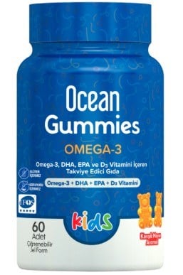 Ocean Gummies Omega 3 60 Adet Çiğnenebilir Jel Form