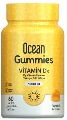 Ocean Gummies Vitamin D3 60 Çiğneme Form