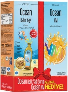 Ocean Portakal Şurup 150 ml + Ocean VM Şurup 150 ml
