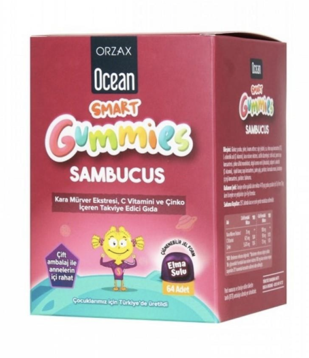 Ocean Smart Gummies Sambucus 64 Adet