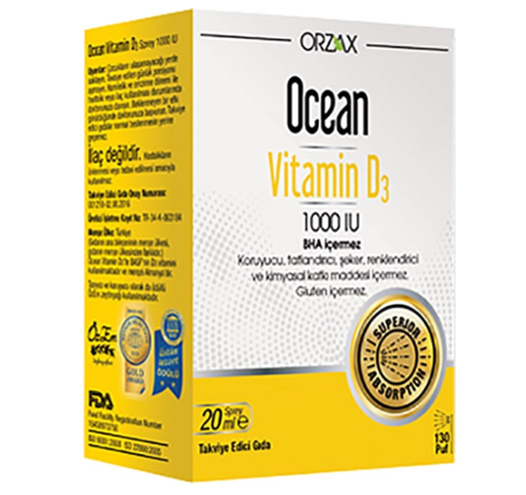 Ocean Vitamin D3 1000 IU 20 ml Sprey