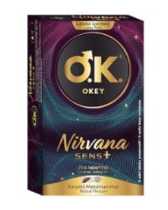 Okey Prezervatif Nirvana Sens+ 8 Adet
