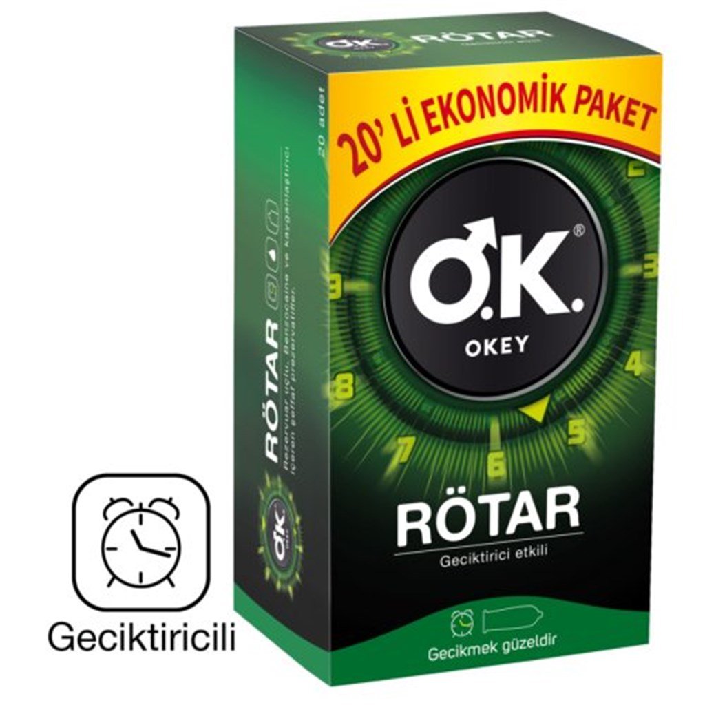 Okey Rötar Prezervatif 20'li