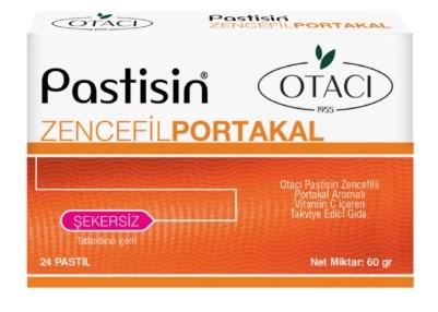 Otacı Pastisin Zencefil Portakal Bitkisel Pastil 24 Adet