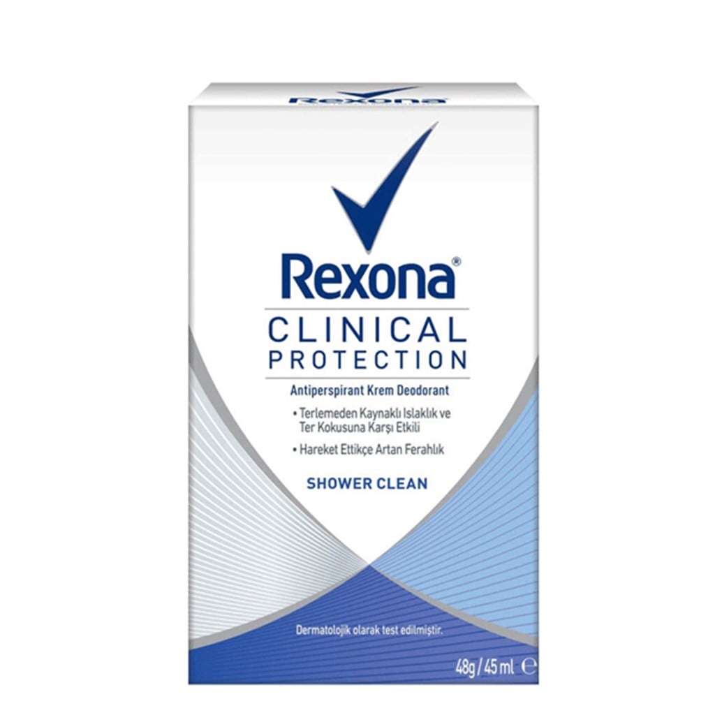 Rexona Clinical Protection Shower Clean Krem Deodorantdorant 45 ml